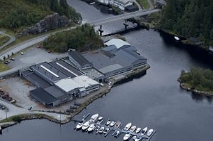 Oversiktsbilde av fabrikken