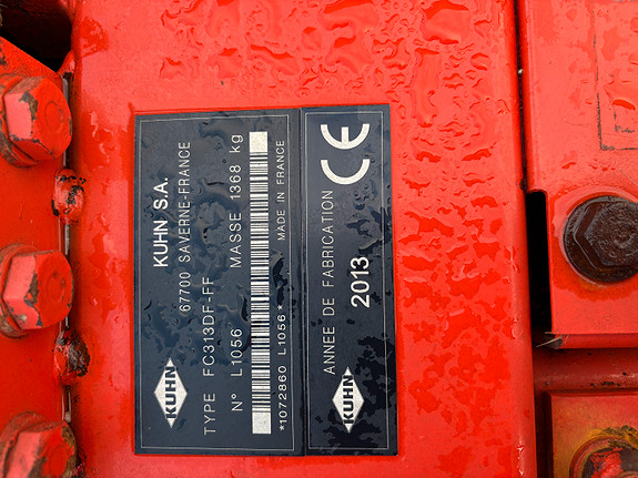KUHN FC 313 sett front/bak 2013, kr 265 000,-