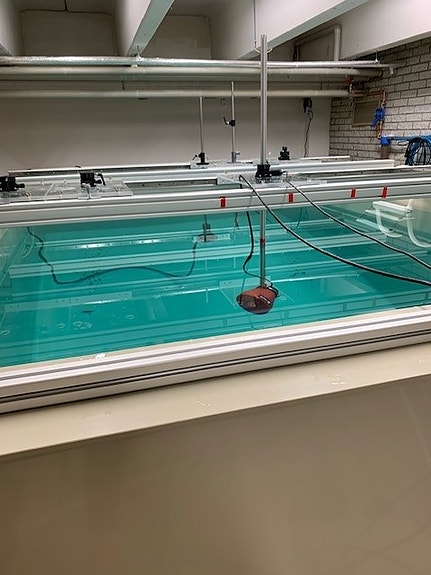 Testing of the PingMe sensor in the water tank in Fossegrenda