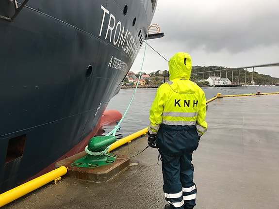 Som havneinspektør jobber du mye ute i all slags vær.