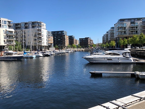Solsiden, midt i Trondheim sentrum - 5,5 x 12 meter på Solsiden, opp til 45 fot