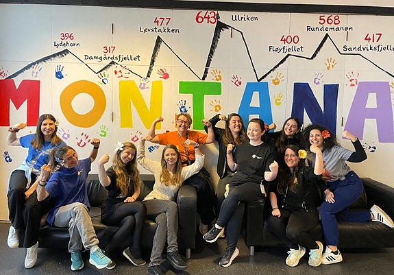 Deler av staben på Montana