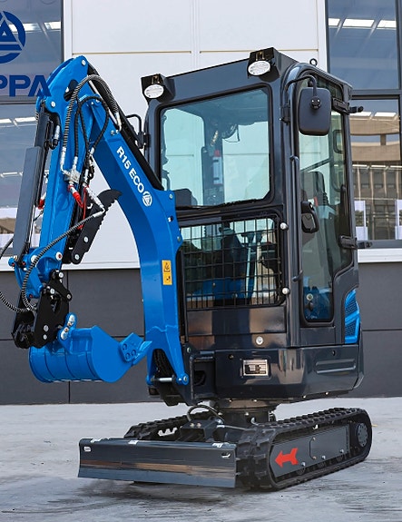 Rippa R15 eco 1.6 tonn, med kubota D722 motor og hytte.