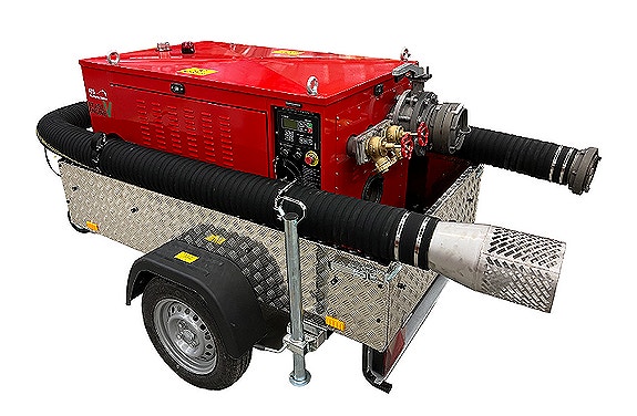 MPU 300 - kompakt pumpe på 750 kg for brannslukking og flomvern - leverer 5 000 liter per minutt