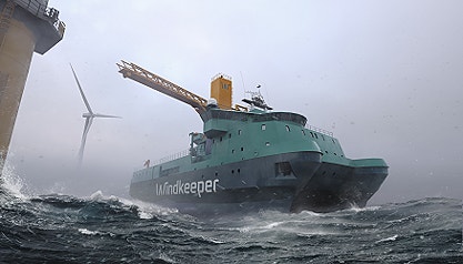 Innovative Windturbine Service Vessel under construction for GC Rieber Shipping