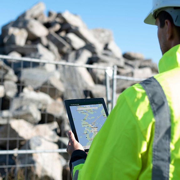 Vi lager software for gjenbruk av steinmasser