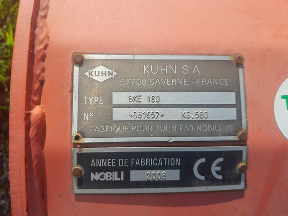 Kuhn BKE 180 2008, kr 32 000,-