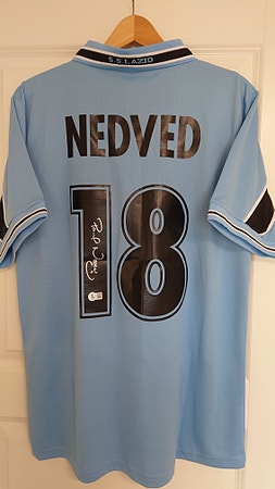 100% ekte Pavel Nedved autograf