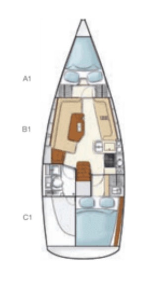 Lettseilt Hanse 320 i Kristiansand. 4 of 5