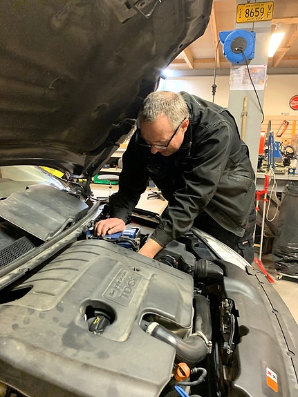 Vi har også verksted der vi reparerer alt som kan fikses