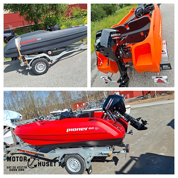 Nye favoritten Pioner GO m/Mercury F10EL (10/15) til knallpris. Sjekk fargene!