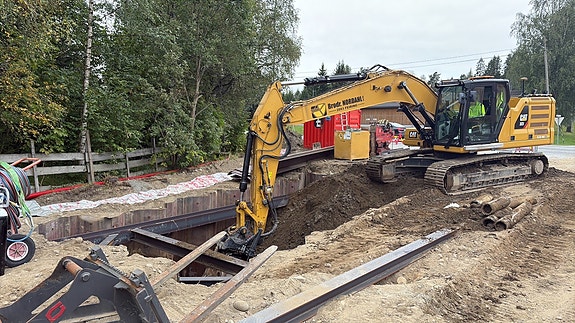 Spuntegrop VA anlegg Råholt. Pågående prosjekt.