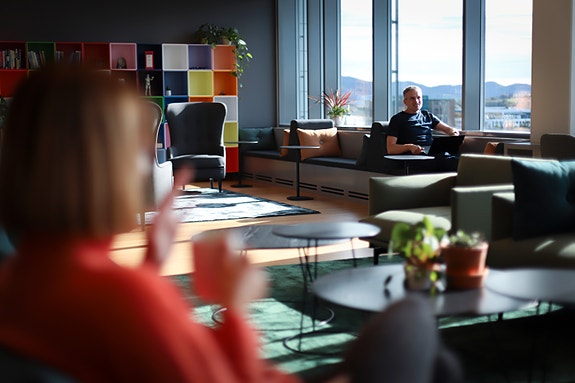 We have modern offices with several zones to work in