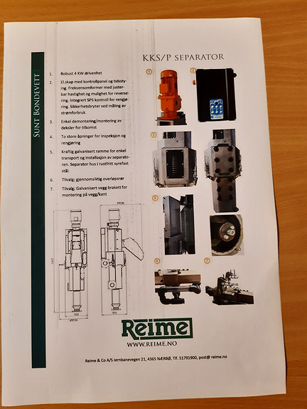 Reime Separator 2020, kr 150 000,-