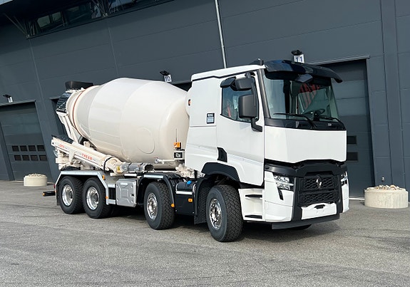 Renault C 460 8x4 med CIFA SLX9 trommel og GT10 langrenne
