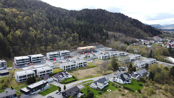 Dronebilde fra området 24.04.2025