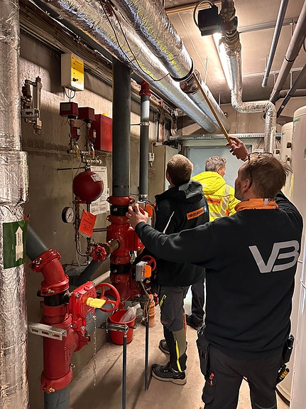 Sprinkler og varmeanlegg