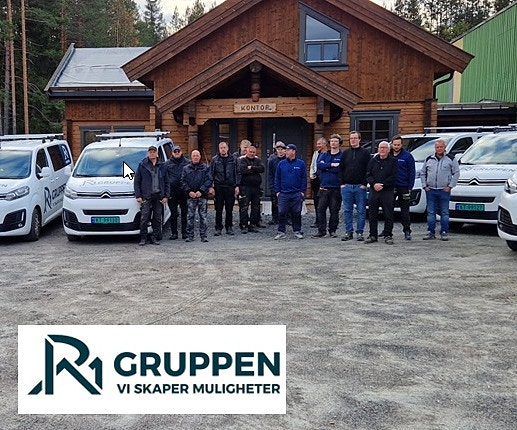 Her fra element fabrikken til Norske Fjellhus