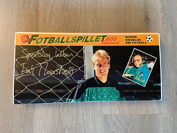 Vintage Fotballspillet norsk engelsk vm-fotball Brettspill