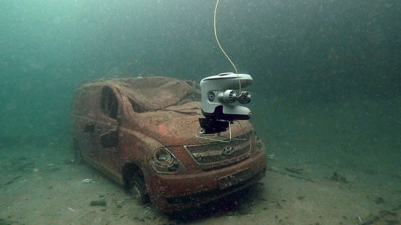 Inspeksjon av bilvrak under vann