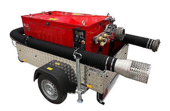 MPU 300 - kompakt pumpe på 750 kg for brannslukking og flomvern - leverer 5 000 liter per minutt