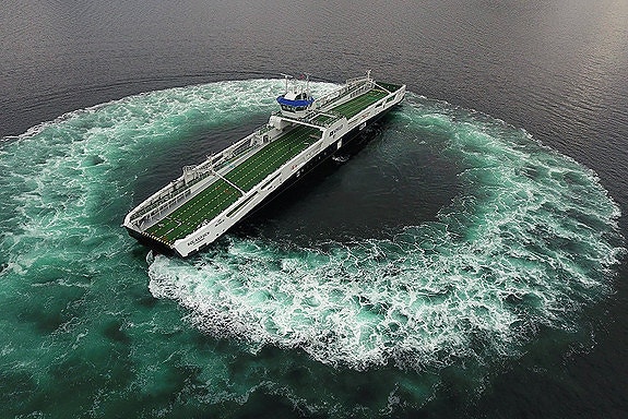 One of many fully electric ferries designed by LMG Marin