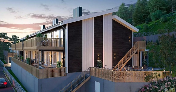 Vi bygger leiligheter i Feltberederåsen i Kongsberg