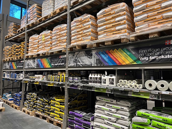 Bilde fra eksponering i butikk hos en av våre forhandlere