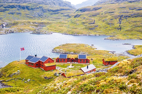 Vi har fire fantastiske betjente hytter. Her selve "perlå i ryfylket",  Stranddalen. Foto: Agnethe Larsen