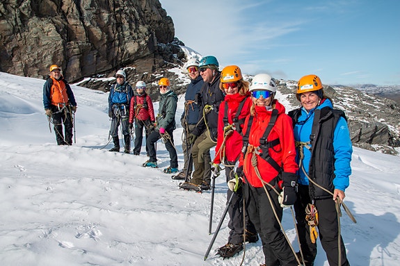 Vår årlige topptur- her på isbre på Finse!