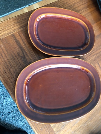 Vintage serveringsfat, 2 stk, tysk porselen fra CP , 150kr samlet