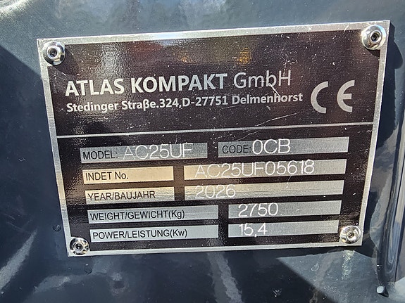 Atlas AC25UF 20 of 24