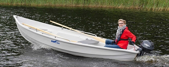 Suvi 465 Hvit - Regnlensende robåt! 10 of 11