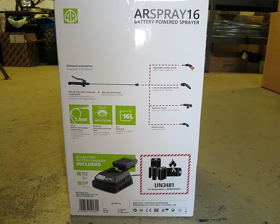 AR Spray 16 elektrisk ryggsprøyte 4 of 6