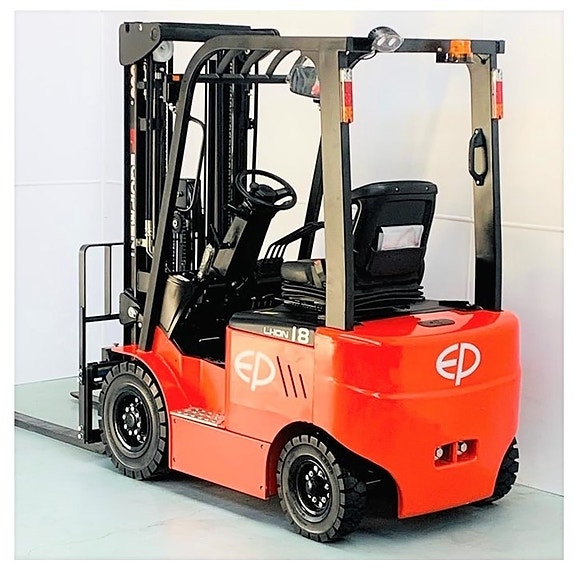 EP EFL183 - BESTSELGER - PÅ LAGER! Elektrisk truck med 1800 KG kapasitet, tak og frontvindu, lithium batteri, løfte høyde 4800 MM (med fri løft). FRI FRAKT I HELE NORGE! 5 of 5