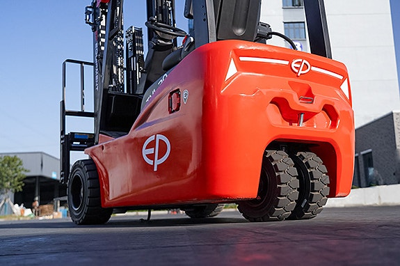 EP TVL182 - NY elektrisk truck - 1800 KG kapasitet. 4,8 M løfte høyde, lithium batteri, innebygget lader, alt utstyr. LAGERVARE! 2 of 4