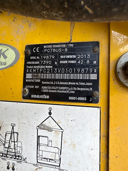Komatsu Pc78us-8 3 of 5
