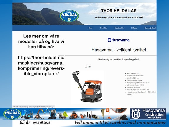 Husqvarna LG504, LG400, LFV75, LFV80, LFV100 på lager 2 of 4