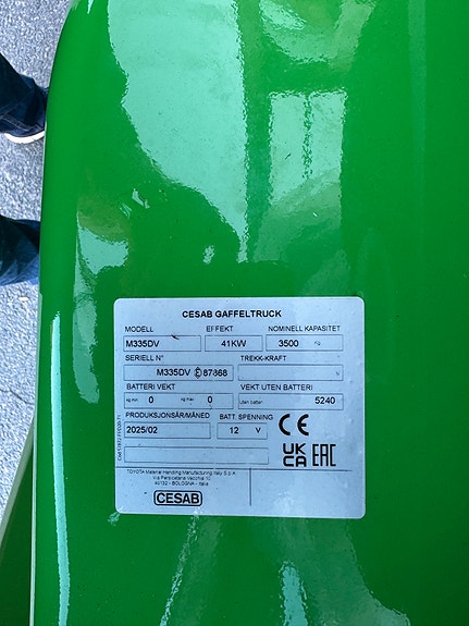 Cesab 3,5T dieseltruck 9 of 14