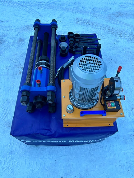 Andre 70T Hydraulisk Boltpresse / Beltepresse  220V med verktøy og hydraulikkageregat 4 of 5