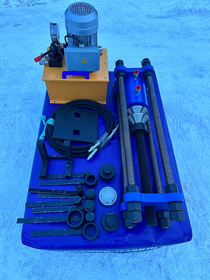 Andre 70T Hydraulisk Boltpresse / Beltepresse  220V med verktøy og hydraulikkageregat 3 of 5