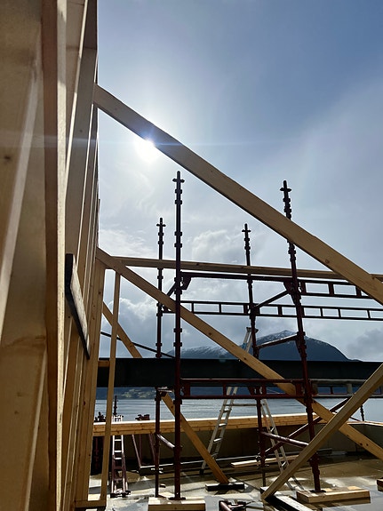 Bindingsverkvegg med avstiving