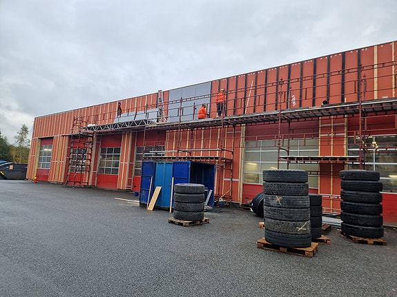 Etterisolering, utlekting fasade inkl fasadeplate.