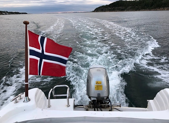 Bella 512 Europa med Honda 50hk 4-takt og registrert tilhenger. 5 of 5
