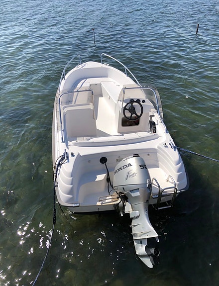 Bella 512 Europa med Honda 50hk 4-takt og registrert tilhenger. 4 of 5