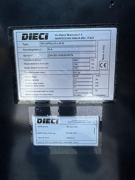Dieci Dieci Apollo E       Full elektrisk!! PÅ LAGER! 15 of 21