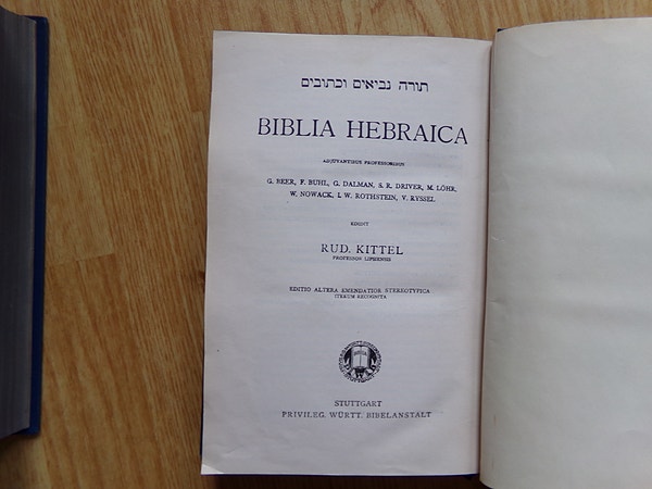 Biblia Hebraica - 2 bind