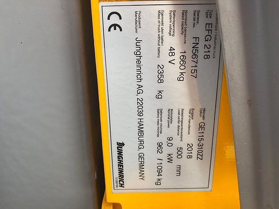 Jungheinrich EFG218 4 of 5