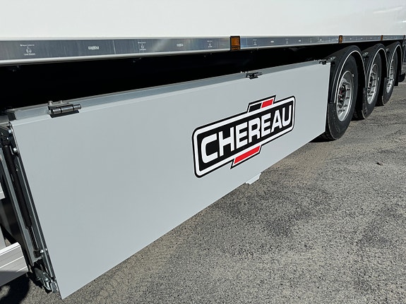 Chereau FRC trailer (Europa høyde!)  med Carrier HE19 2-temp. Bommer for lasting i 2 høyder. 8110 mm akselavstand. Stor pallekasse med delingsvegg. Løft på første aksel. Vi har den på lager! 8 of 13