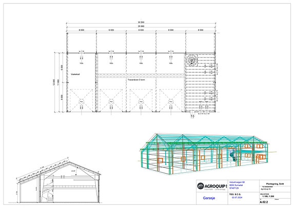 AGROQUIP Flerbruksbygg 12+4x30 mtr 7 of 8